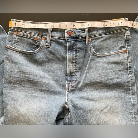 NWT Madewell Cali Demi Boot Blue Jeans Size 30 - Picture 7 of 13